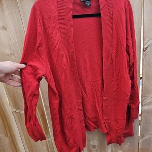 Lane Bryant Red Cardigan Size 18/20